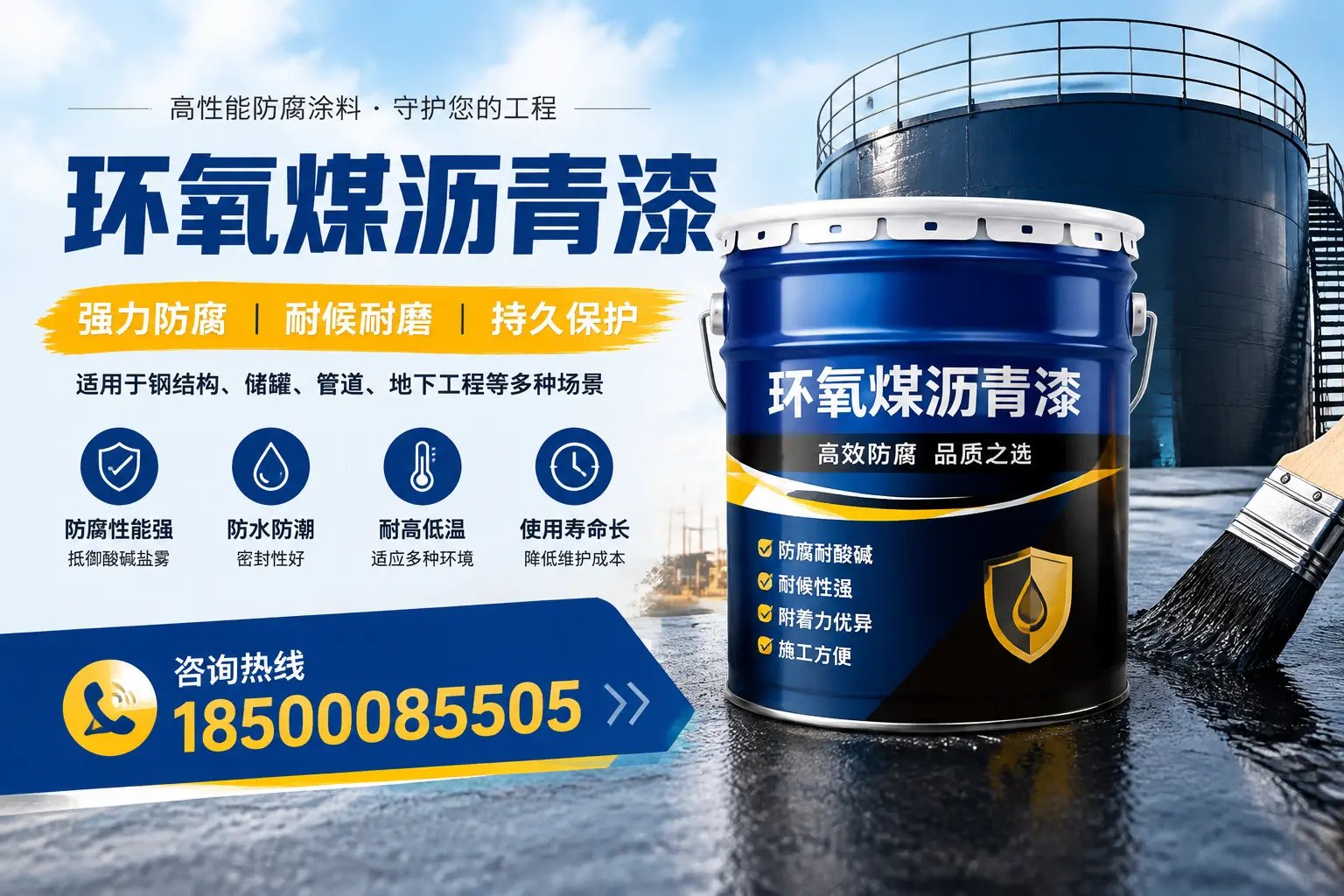 环氧煤沥青漆在工业中的应用，苏州企业的选择